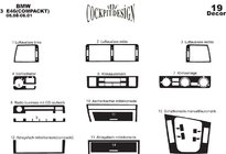 BMW 3 Serie E46 1998–2006 Dashboard sierlijsten (Compact) Aluminium foto 2