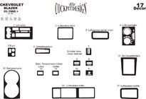 Chevrolet Blazer 1995–2005 Dashboardcover Houtlook foto 2