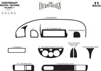 Chevrolet Tacuma/Rezzo 2000–2008 Dashboard sierlijsten Houtlook foto 2