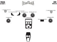 Renault Logan I 2005–2008 Dashboard sierlijsten (Meric, Turkije) Zwart foto 4