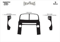 Daihatsu Sirion 2005–2015 Dashboard sierlijsten Houtlook foto 3