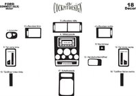 Ford Connect 2002–2006 Dashboardpanelen Aluminium foto 6