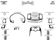 Hyundai Accent 2006–2010 Dashboard sierlijsten Aluminium foto 4