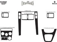 Hyundai Tucson JM 2004– Dashboardpanelen (diverse uitvoeringen) Aluminium foto 5