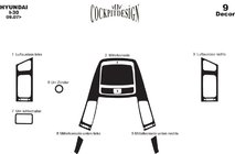 Hyundai I-30 2007–2011 Dashboard sierlijsten Small Aluminium foto 3