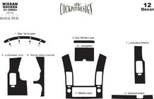 Nissan Navara 2006–2015 Interieur tuning (12-delige set) Houtlook foto 4