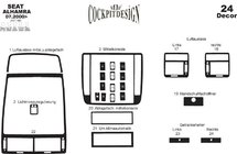 Seat Alhambra 1996–2010 Decoratieve dashboardafdekking Houtlook foto 10