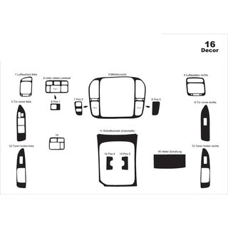 Dashboard sierlijsten Toyota Land Cruiser 100 1998–2007 foto 3