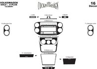 Volkswagen Golf Plus 2004–2014 Dashboard sierlijsten Carbonlook foto 7