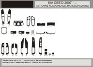 Kia Ceed 2007–2012 Dashboard sierlijsten Aluminium foto 1