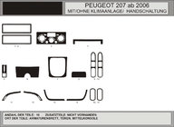 Peugeot 207 2006–2014 Dashboard sierlijsten (Hartman) Carbon Plus foto 1
