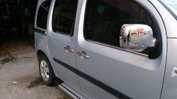 Renault Kangoo 2008–2020 Buitenste raamlijstenset (4-delig, RVS) 2 stuks, Carmos - Turks staal foto 1