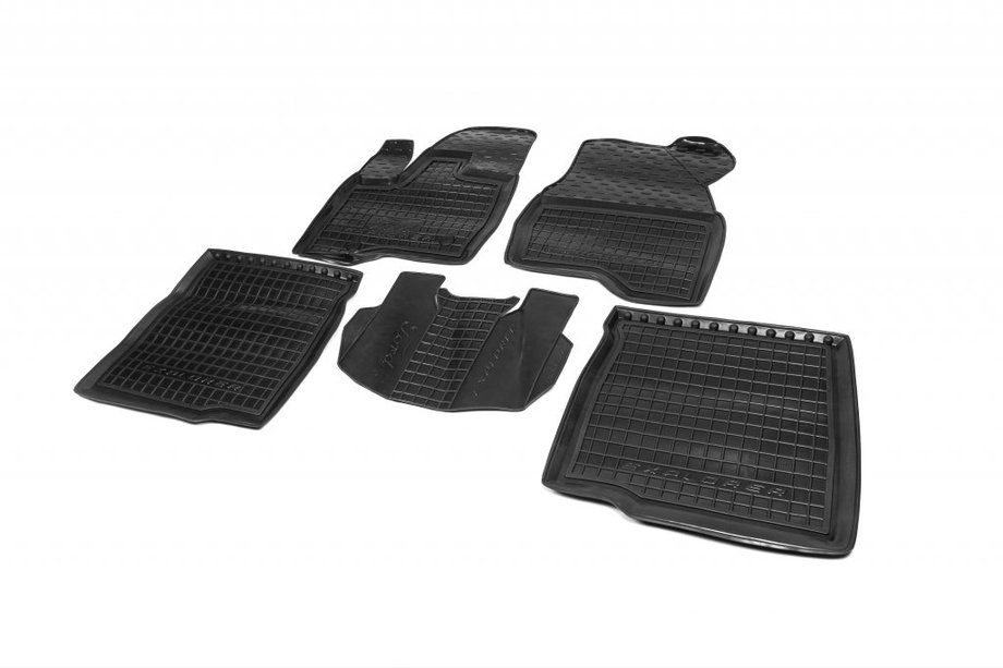 Ford Explorer 2011–2019 Rubberen automatten met opstaande rand 2014+ (Autogumm) Image