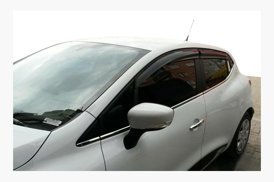 Renault Clio IV 2012–2019 Raamwindschermen HB (set 4 stuks, Sunplex Sport) Image