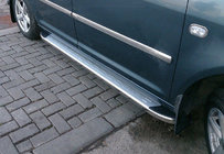 Volkswagen Caddy 2004–2010 Omsa MSline side steps (2 stuks, aluminium) foto 1