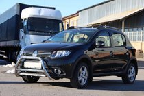 Dacia Sandero 2013–2020 Voorste bullbar WT006 (RVS) foto 4