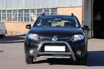 Dacia Sandero 2013–2020 Voorste bullbar WT006 (RVS) foto 5