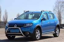 Dacia Sandero 2013–2020 Voorste bullbar WT006 (RVS) foto 3