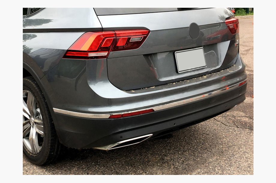 Volkswagen Tiguan 2016–2023 Achterbumper hoekbeschermers 2016-2020 (3 stuks, RVS) Image