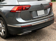Volkswagen Tiguan 2016–2023 Achterbumper hoekbeschermers 2016-2020 (3 stuks, RVS) foto 1