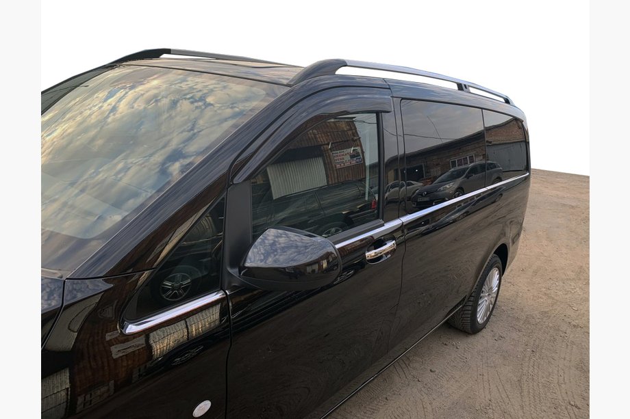 Mercedes Vito/V-klasse W447 2014– Onderste raamstrips over de volledige lengte (8 st., RVS) Carmos, L3, 1 schuifdeur Image