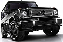 Mercedes G-klasse W463 1990–2018 AMG G63/G65 voorbumper (compleet) G65 (zwart gaas) foto 6
