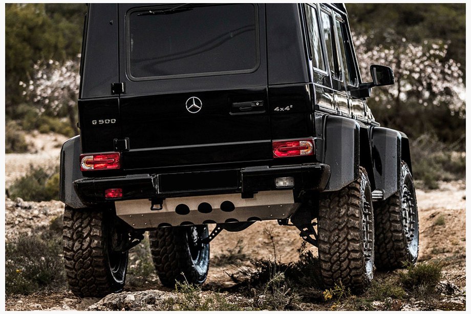 Mercedes G-klasse W463 1990–2018 Achterbumperbescherming (brandstoftank) Image