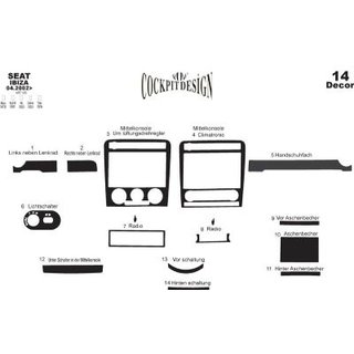 Dashboard sierlijsten Seat Cordoba 2000–2009 foto 4