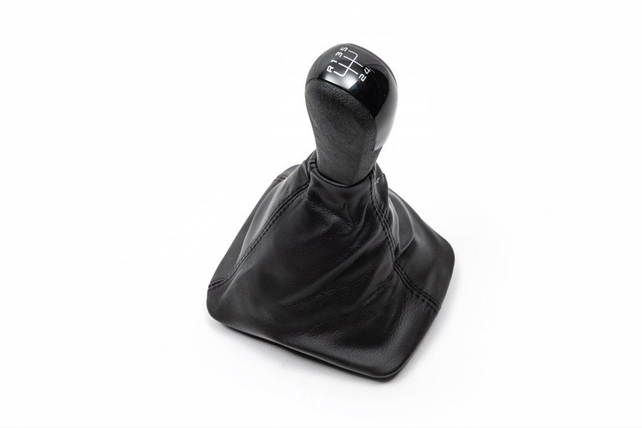 Skoda Octavia II A5 2010–2013 Pookknop en pookhoes (zwarte insert, 5-versnellingen) Image