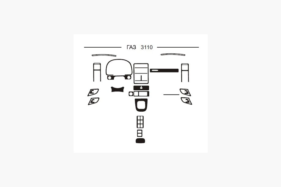 31 Serie 1981–1992 Dashboard sierlijsten (Hartman) Aluminium Image
