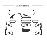Chevrolet Niva 1998–2020 Dashboard sierlijsten (Hartman) Aluminium foto 1