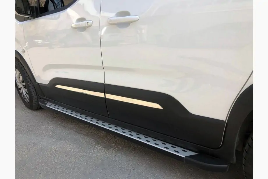 Peugeot Partner/Rifter 2019– RVS deurlijst afdekkappen Image