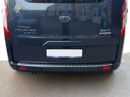 Ford Custom 2013–2022 OmsaLine rvs chromen achterbumperbeschermer Matte afwerking foto 2