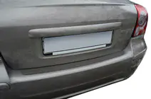 Toyota Avensis 2003–2009 Achterbumperbeschermer Nataniko (RVS) foto 1
