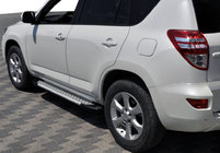 Toyota Rav 4 2006–2013 Side steps Allmond Grey (set van 2, aluminium) foto 1