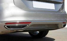 Volkswagen Passat B8 2015–2023 Sierstukken uitlaatimitatie SD/SW (2015-2018, 2 stuks, RVS) S-Design - Italiaans roestvrij staal foto 4