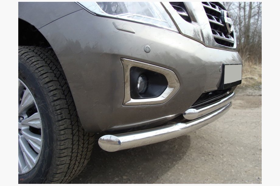 Ford Galaxy 1995–2006 Dubbele frontbescherming ST014 (RVS) Image