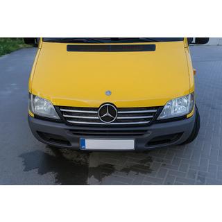Chroom sierstrips voor de rand van de radiateurgrille (2002-2006, 5-delig, RVS) Mercedes Sprinter W901/902/903/904/905 1995–2006 foto 3