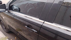 Mitsubishi Lancer X 2008– Buitenste raamlijstomlijsting RVS (set 4 stuks) Carmos - Turks staal foto 1
