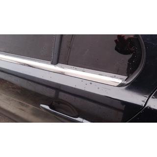 Buitenste raamlijstomlijsting RVS (set 4 stuks) Mitsubishi Lancer X 2008– foto 2