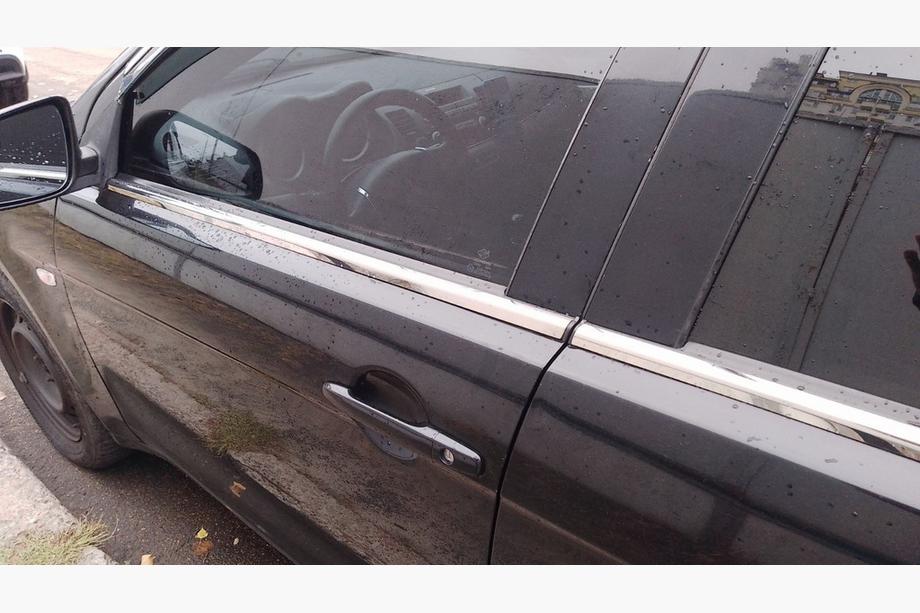 Mitsubishi Lancer X 2008– Buitenste raamlijstomlijsting RVS (set 4 stuks) Carmos - Turks staal Image