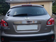 Nissan Qashqai 2007–2010 Sierlijst boven kentekenplaat (RVS) Zonder knop, OmsaLine - Italiaans roestvrij staal foto 1