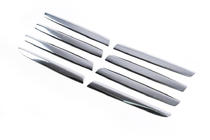 Nissan Qashqai 2007–2010 Grillelijsten voor de radiateurgrille (8 stuks, RVS) Carmos - Turks staal foto 3