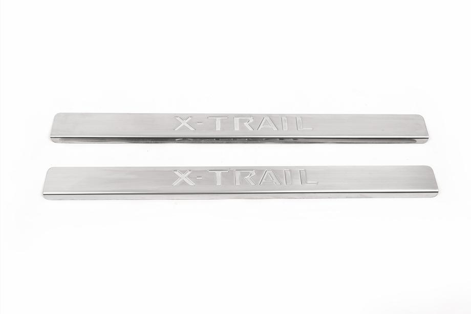 Nissan X-trail T31 2007–2014 OmsaLine instaplijsten (2 stuks, RVS) Foto 2