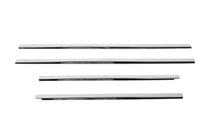 Nissan NP300 1999–2015 Buitenste raamlijstomlijsting RVS (set 4 stuks) Carmos - Turks staal foto 2