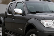 Nissan Navara 2006–2015 RVS spiegelkappen (2 stuks) foto 1