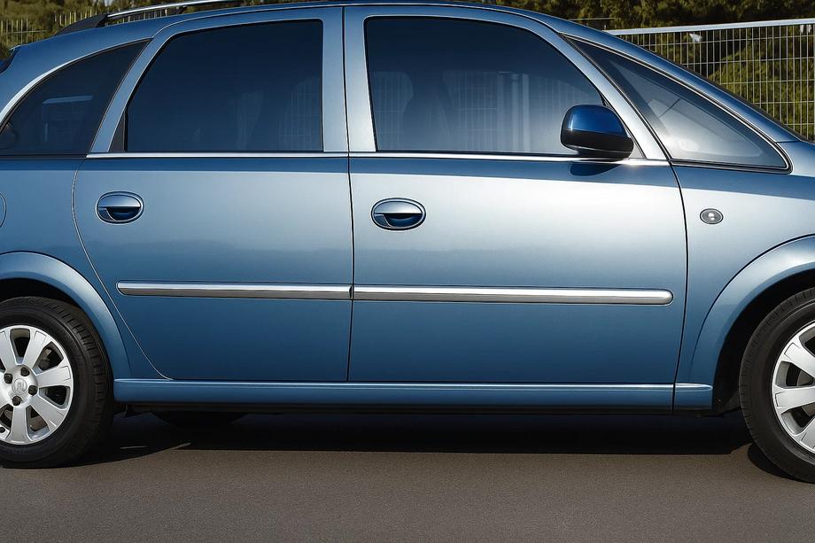 Opel Meriva 2002–2010 Deurstrip (set van 4, RVS) Image