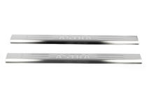 Opel Astra G Classic 1998–2012 Omsa instaplijsten (RVS) Coupé (2 stuks) foto 2