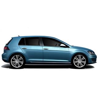 Onderste raamlijsten Black Chrome (4-delig, RVS) Volkswagen Golf 7/E-Golf 2012–2020 foto 3