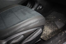 Chrysler 200 II 2014–2017 Autostoelhoezen eco-leer+stof+Alcantara Antara A001 (complete set, volledig interieur) foto 10